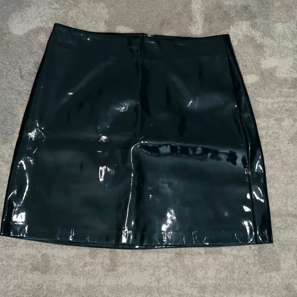 Gianni Bini Faux Leather Mini Skirt